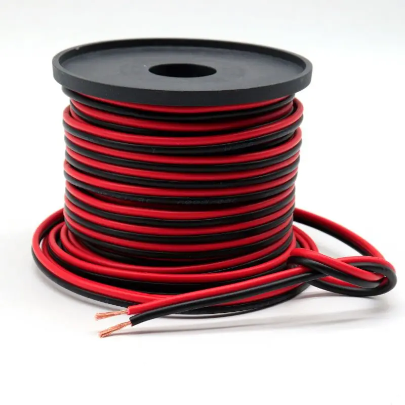 Premium 2-Core Electrical Cable, 22AWG to 13AWG, 5m 10m 20m 50m – Versatile Extension Wire for LED Lighting and Automotive