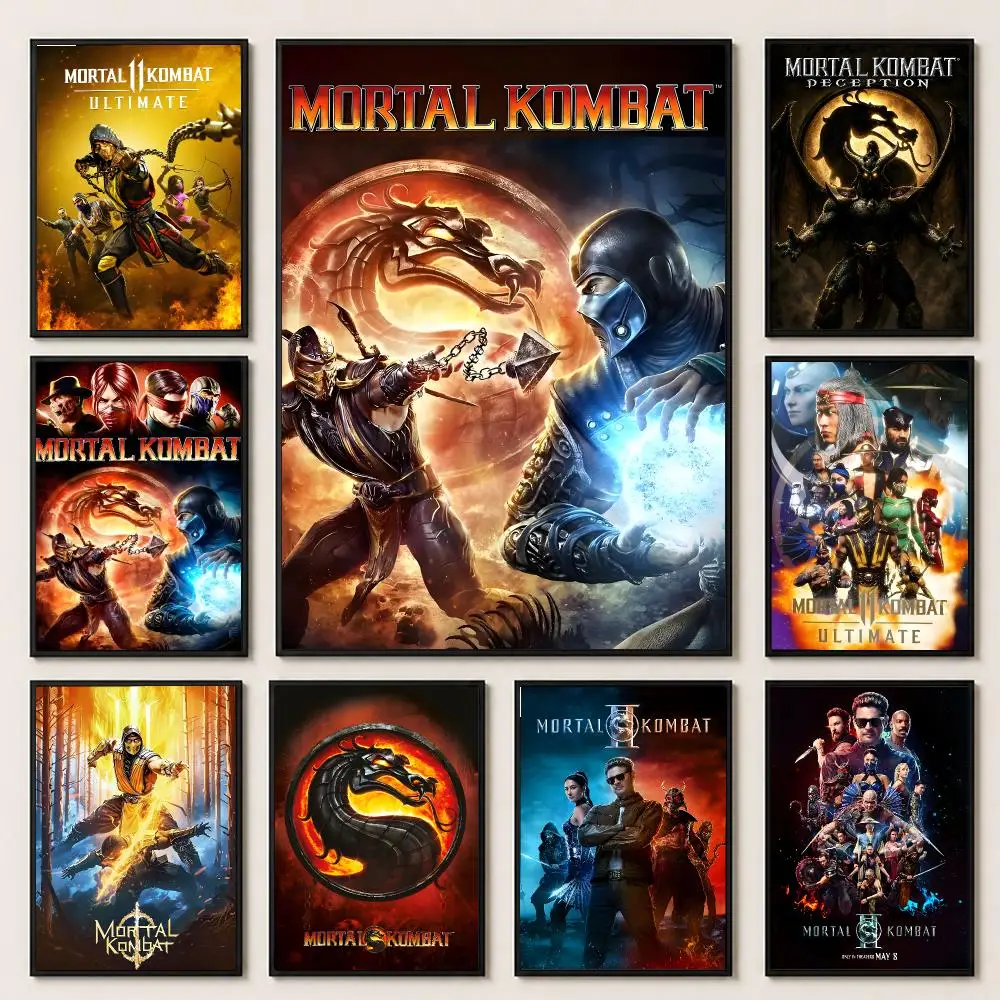 game Mortal Kombat Poster Poster HD Printing Premium Style for Home Decor for Bedrooms Hallways Cafes Gift