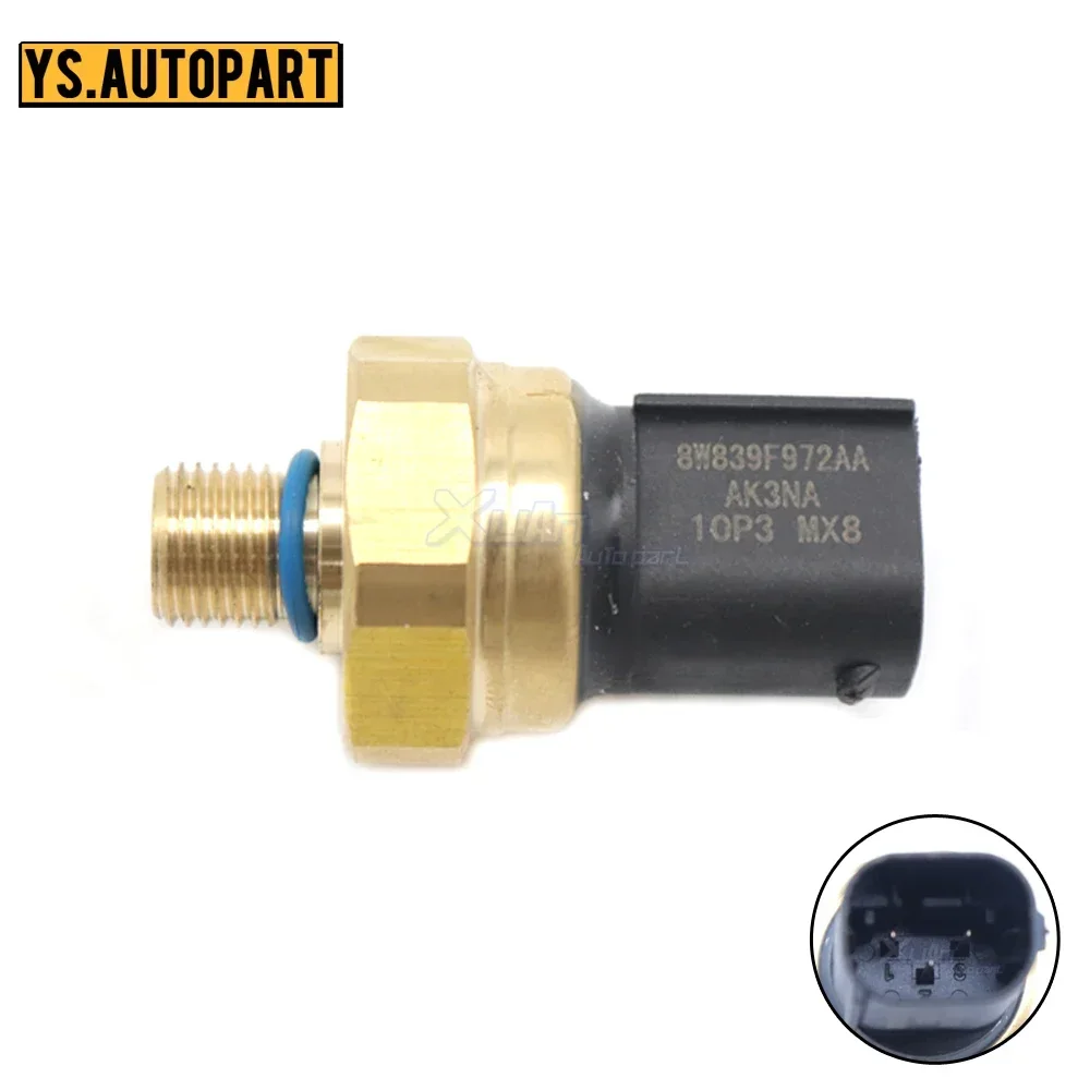 Car 1pcs 8W839F972AA Fuel Rail Pressure Sensor Truck Sensor For Ford Edge 2012-2016 2.0L Turbo 8W83-9F972-AA BM5Z-9F972-A