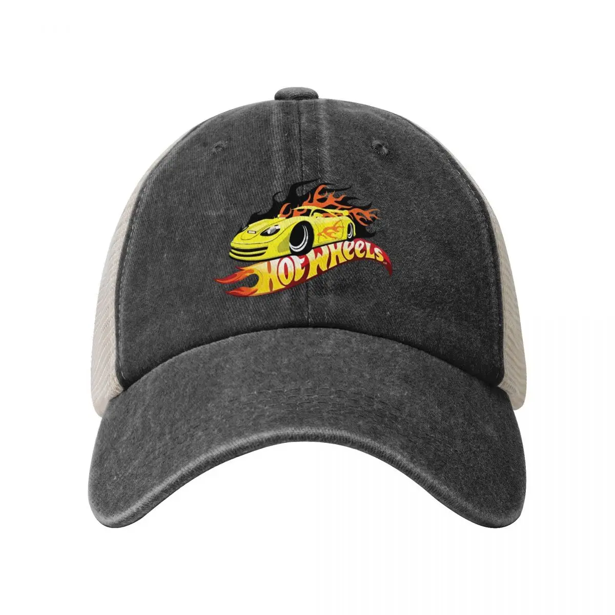 HotWheels Cartoon Car Mesh Baseball Cap American Men Women Hip Hop Hats Spring Streetwear Outdoor Gym Sunscreen Snapback Cap