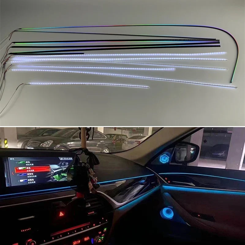 

19 Lights Ambient Light Suitable for BMW 5 Series G38 2018+ Ambient Light Screen Control/CD Button Control