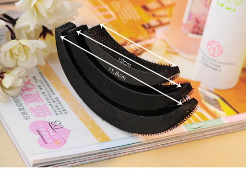 Hot 3PCS Different Size Women Volume Hair Base DIY Bump Styling Insert Tool HOT