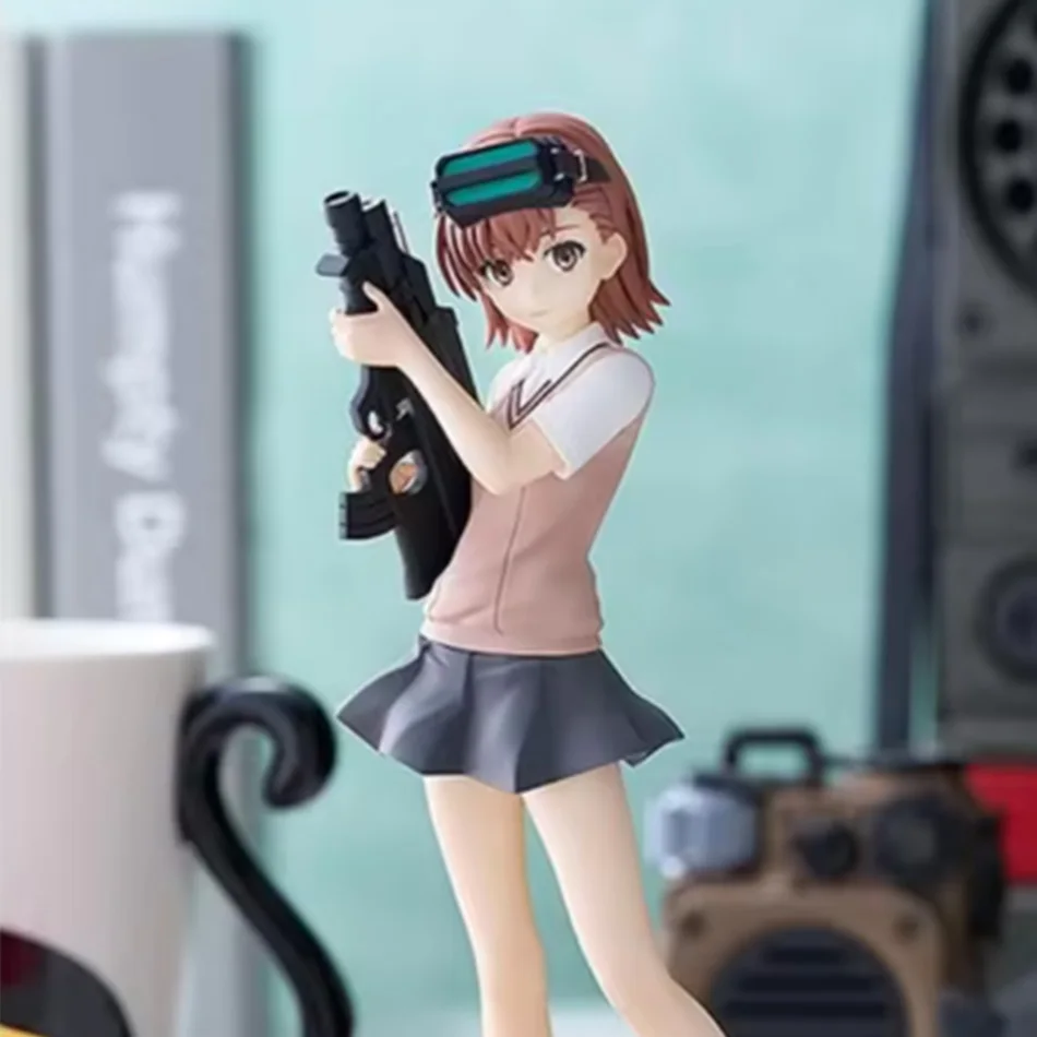 โมเดลฟิกเกอร์อนิเมะ PVC มิซากะ มิโคโตะ, เรลกัน, มิซากะ, มิโคโตะ, ชิก้า, ของสะสม, ของเล่นอนิเมะ, 17 ซม.