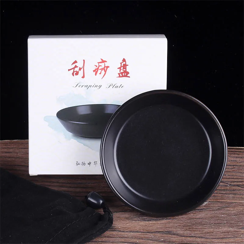 Ceramic Gua Sha Scraping Plate for Leg Body Massage Matte Scraping Dish with Box