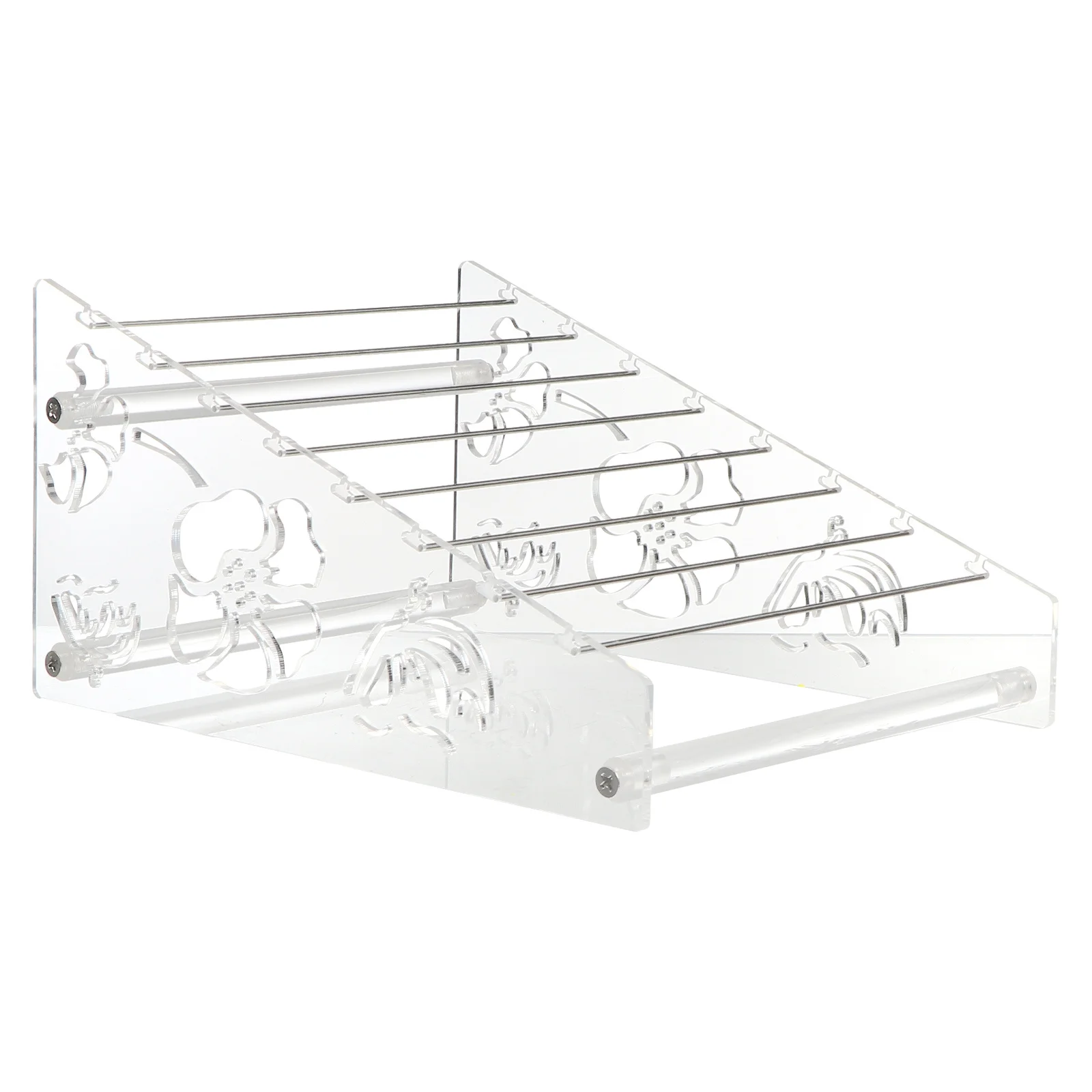

1Pcs 8 Tier Acrylic Jewelry Display Rack Organizer Removable Bars Bracelet Charms Holder Display Stand Acrylic Jewelry Holder