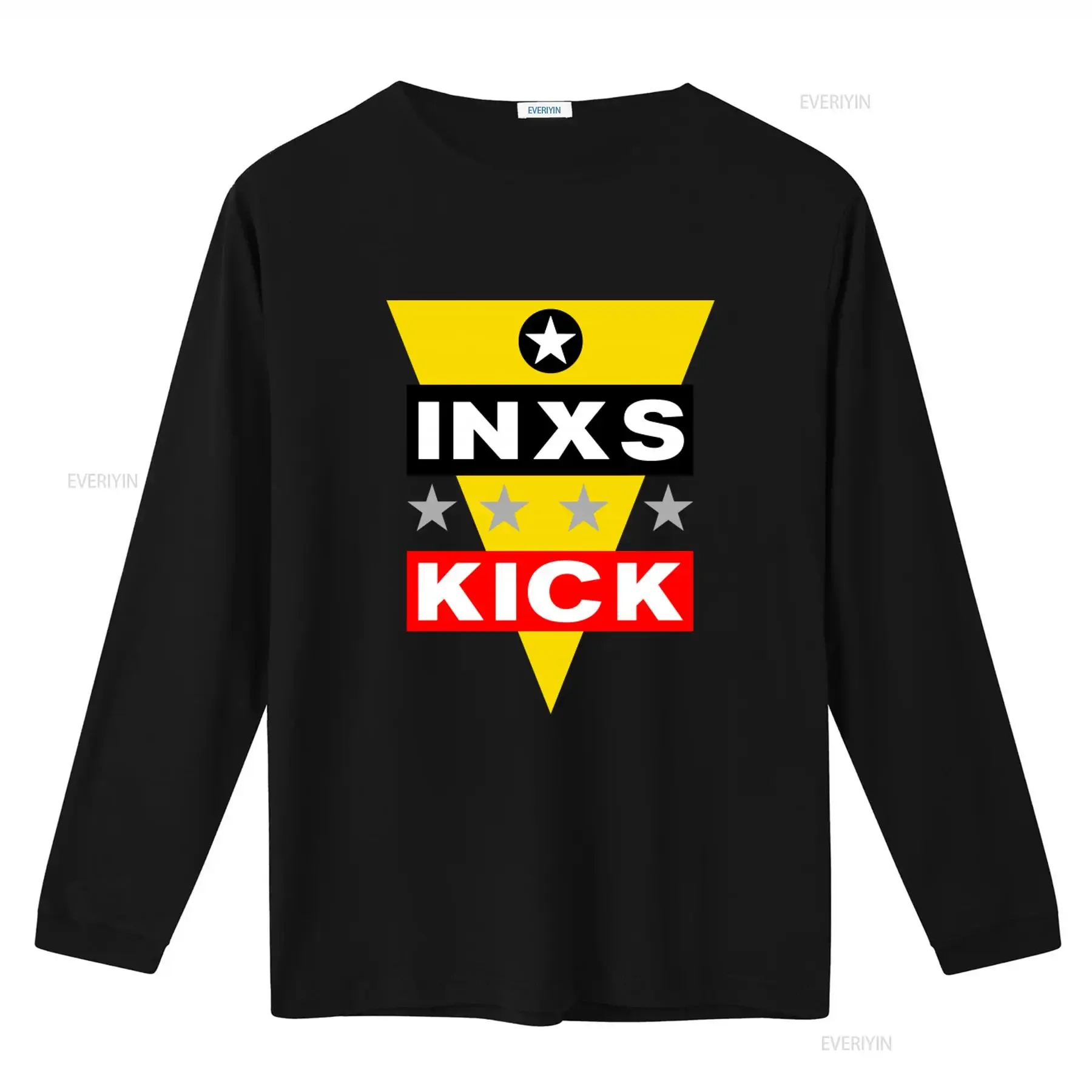 1988 Vintage INXS Kick Tour America T Shirt for Men Size 2XL W 22 5 x L 27 vintage Washed Versatile graphic designer clothes