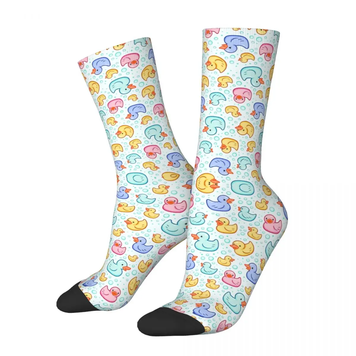 Rubber Duckie Men Women Socks Cycling Novelty Spring Summer Autumn Winter Stockings Gift