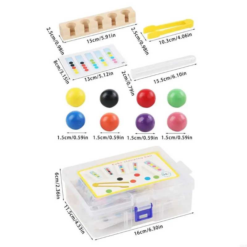 Sortowanie kolorów zaciskanie koralików drobne umiejętności motoryczne Ulepszenie edukacyjnego rozwoju sensorycznego dla dzieci