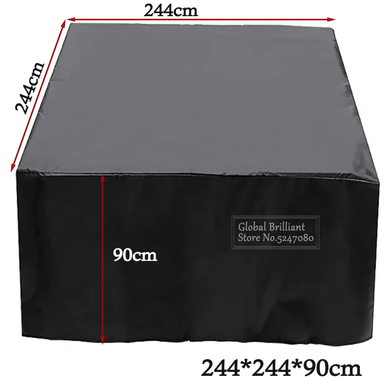 Universele 210D Oxford Vierkante Hot Tub Cover SPA Zwembad Badkuip Cover Waterdichte Zwembad Meubelbeschermer Stofkap - afbeelding 1