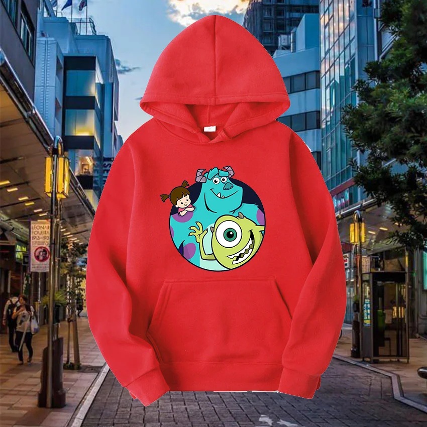 Disney Monster University Sullivan Mike Hoodie Sweatshirt Men\'s and Women\'s Fashion Casual Student Street Clothing Hoodie