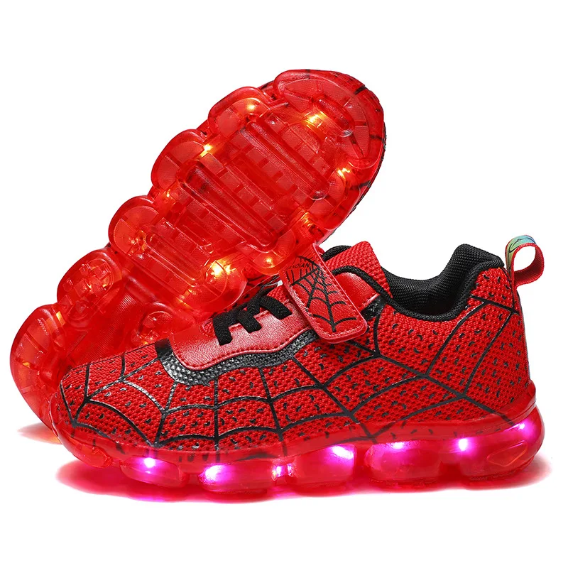 YUNICUS Breathable Sports Children\'S Shoes Boys Leisure Sports Led Marquee Light Shoes Sneakers Boys Usb Charging Light Shoes