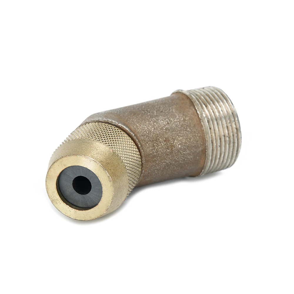 For 45 Angle Elbow Sandblasting Gun Punch Nozzle Wear Resistant Borosilicate Carbide Tungsten Steel Banana Arc