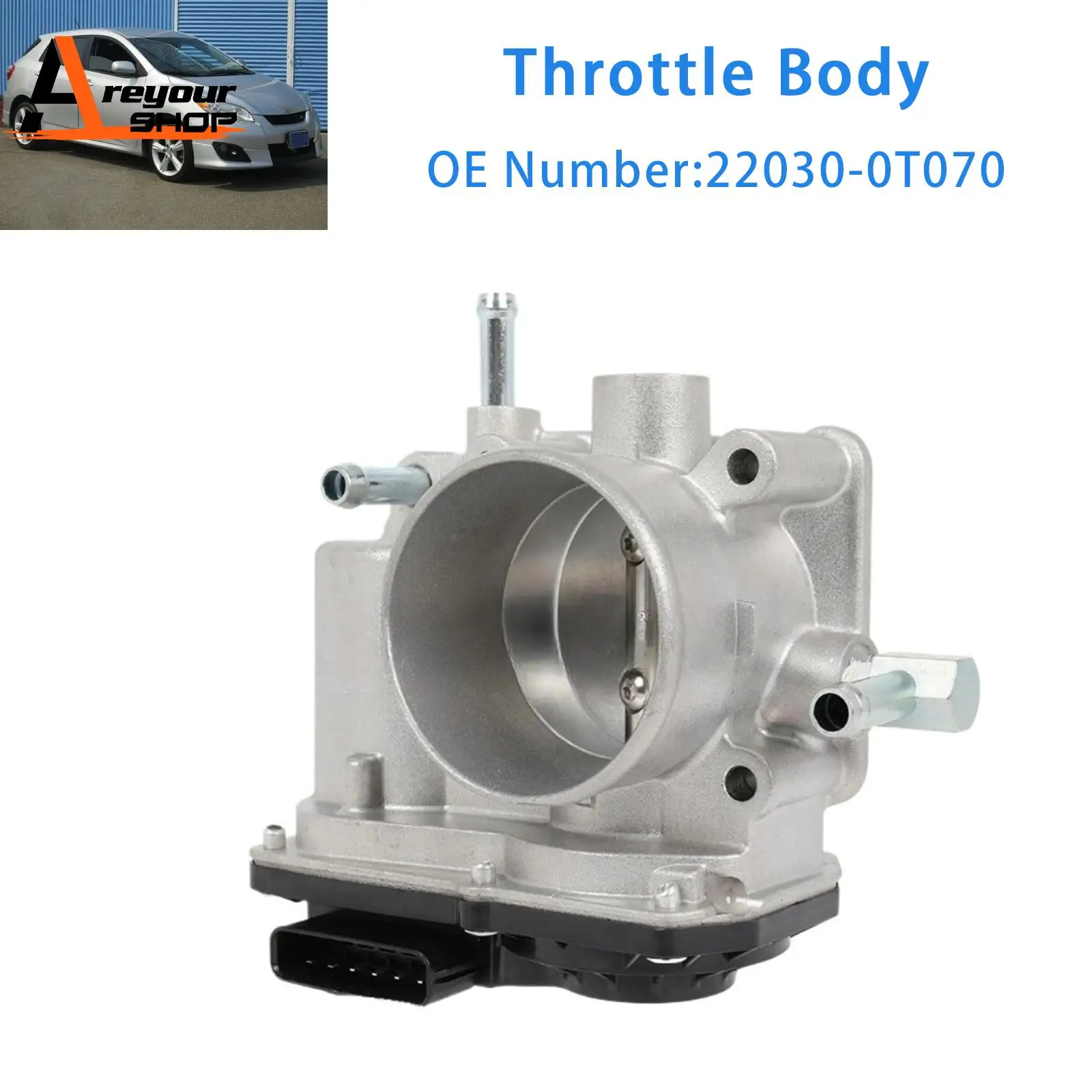 

Areyourshop Throttle Body 22030-0T070 for Toyota Corolla Matrix 2009-2010 1.8L