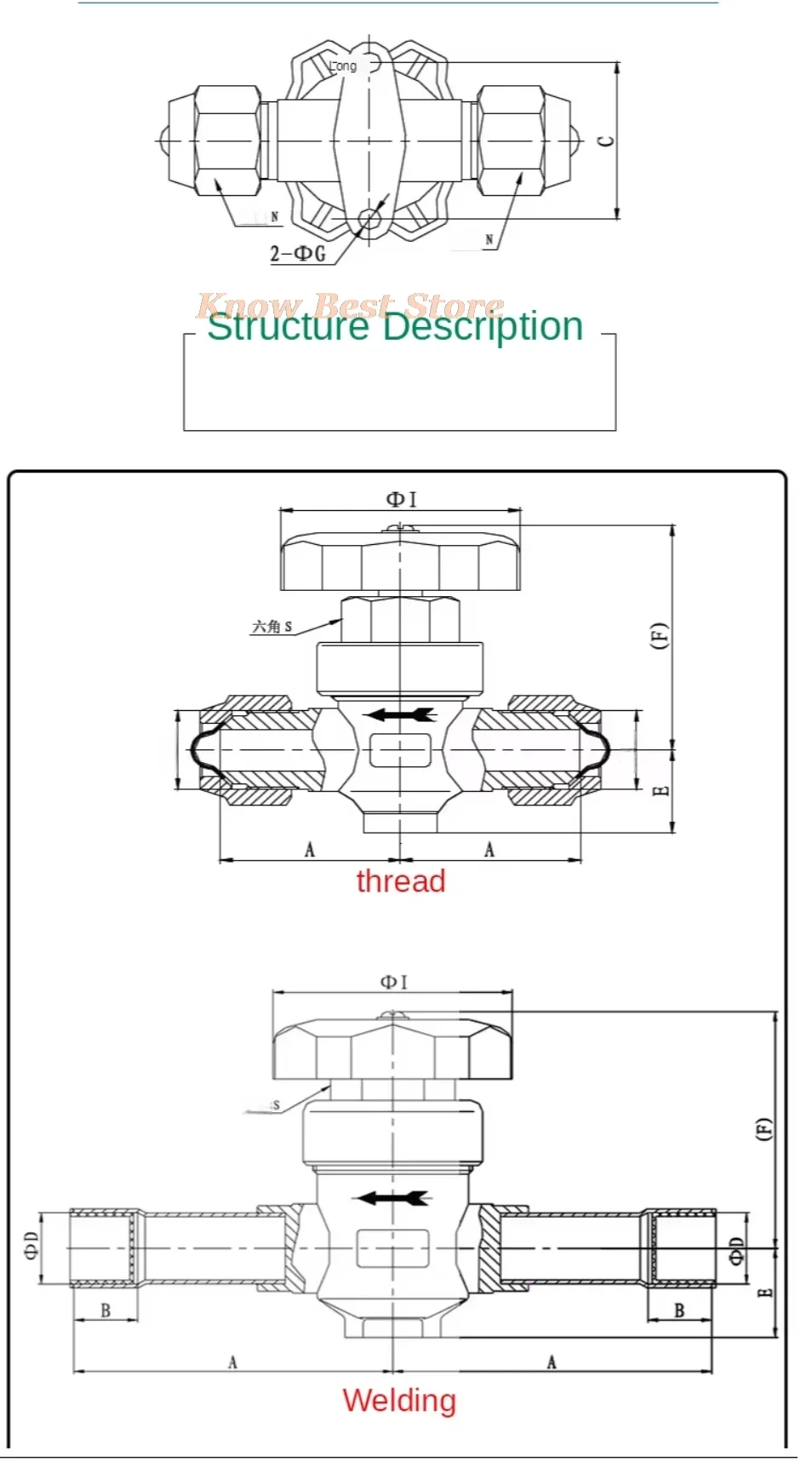 Diaphragm Split Valve Air Conditioning Cold Storage Refrigerationing Manual Valve Ccrew Solder Copper Pipe Straight Fittings