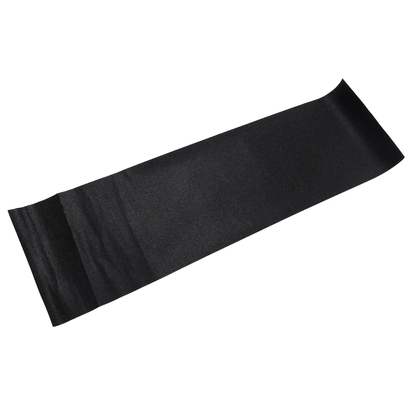 【CYBER MONDAY】PVC Waterproof Skateboard Deck Sandpaper Grip Tape Griptape Skating Scooter Sticker 84X23CM-Black