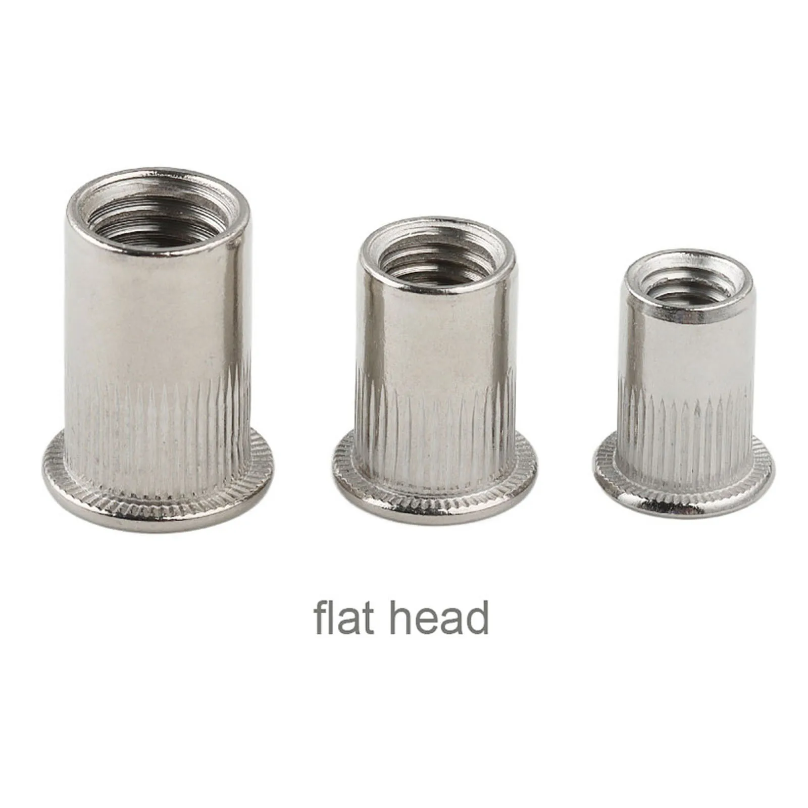 5/20pcs M3 M4 M5 M6 M8 M10 M12 GB17880.1 .3 304 Stainless Steel Flat Small Countersunk Head Rivet Nut Bind Insert Rivnut Nutsert