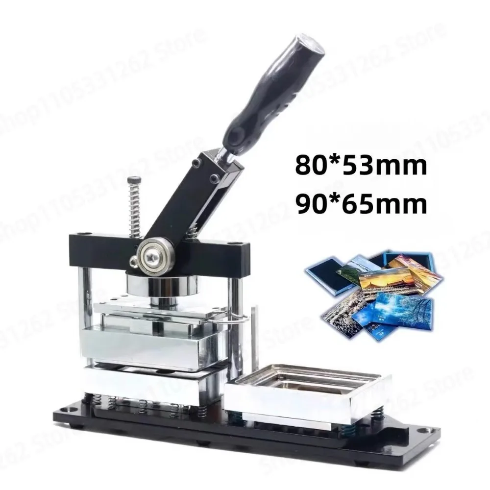 80*53mm Rectangular Fridge Magnet Badge Machine DIY Pin Maker Manual Press
