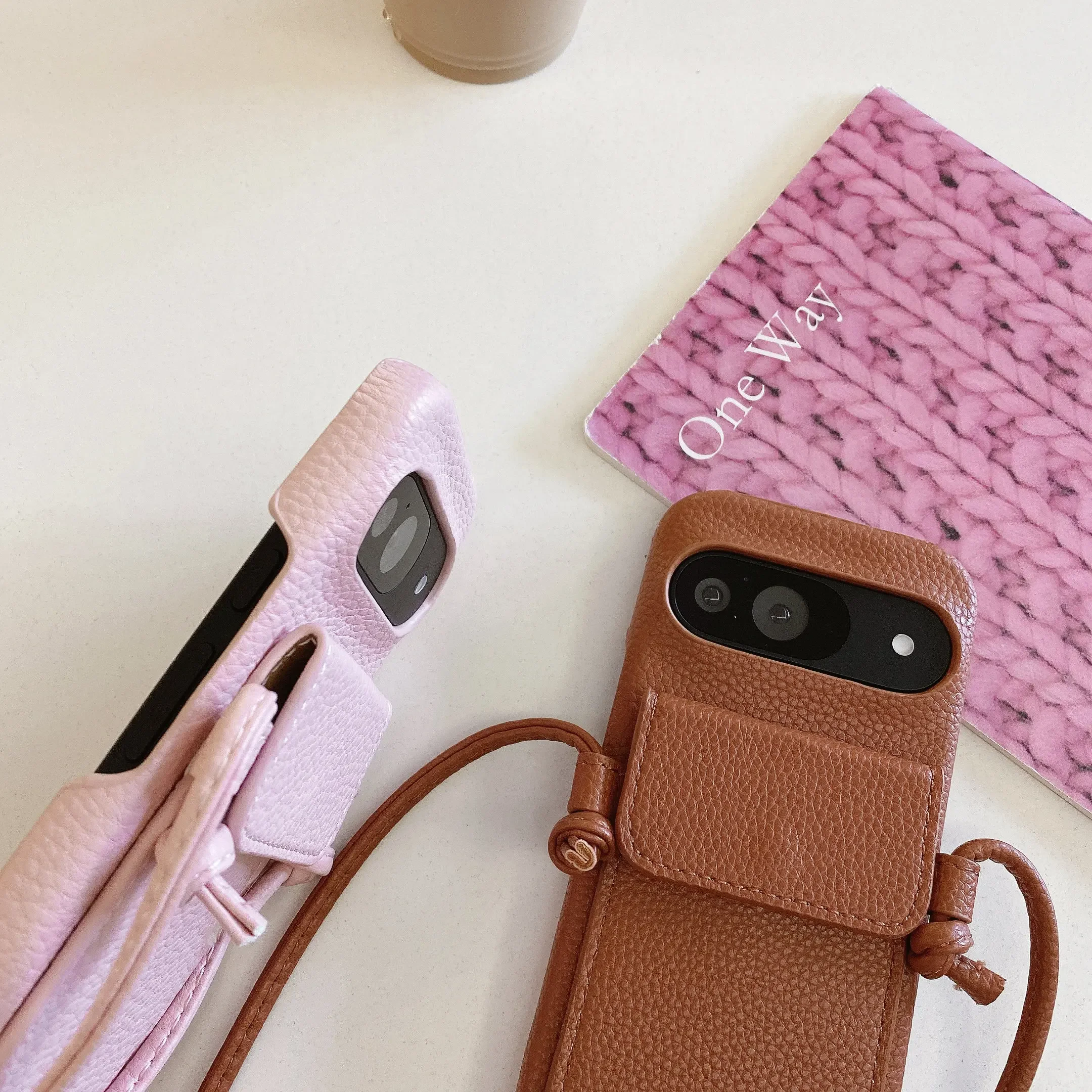 Crossbody Lanyard Wallet with Card Holder Phone Case for Google Pixel 9 8 7 6 Pro XL 8A 7A 6A PU Leather Protective Cover
