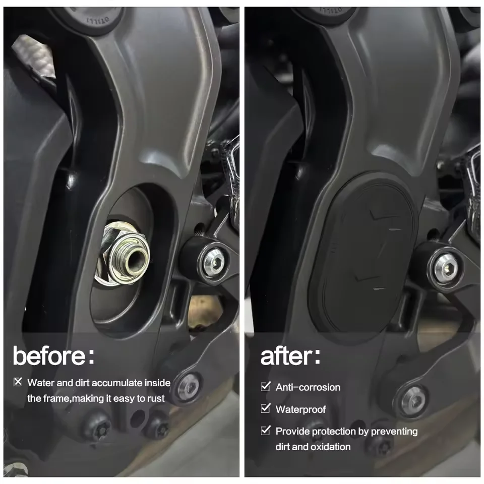 MT09 SP الإطار ثقب غطاء قبعات المكونات لياماها MT 09 MT-09 SP 2021 2022 2023 2024 2025 دراجة نارية غطاء إطاري طقم الديكور