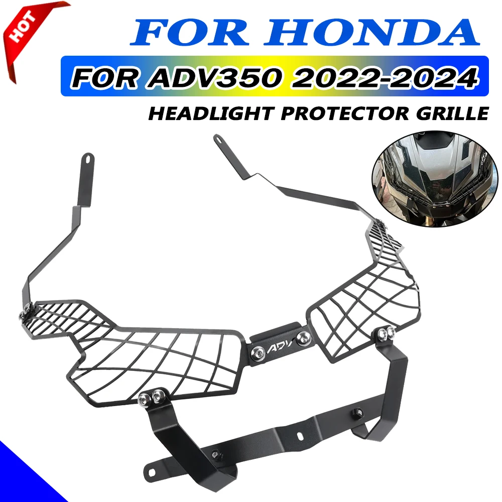 For Honda ADV350 ADV 350 ADV 350ADV 2022 2023 2024 Motorcycle Accessories Headlight Headlamp Protector Cover Grill Grille Guard