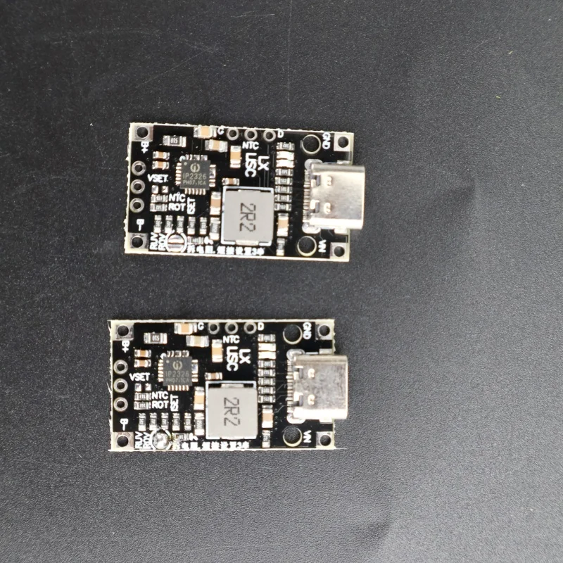 Type-C USB 2S/3S BMS 15W 8.4V 12.6V 1.5A リチウム電池充電ブーストモジュール、バランスサポート付き急速充電、インジケーター付き