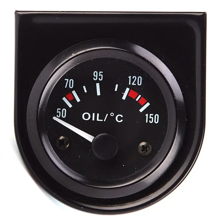 

12V black car oil thermometer 50-150 degree oil thermometer pointer meter modified instrument