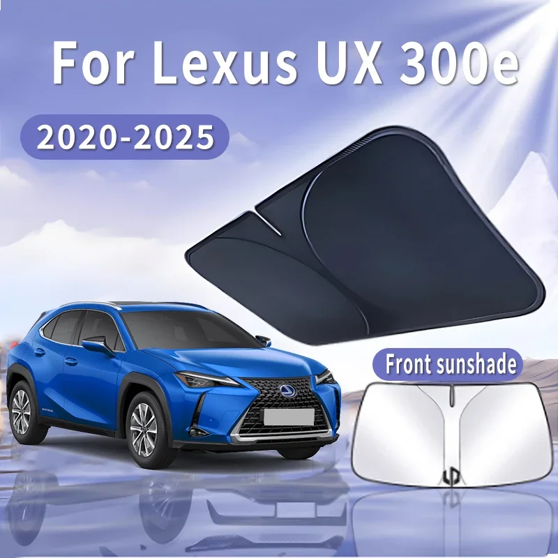 Foldable Car Sun Visor For Lexus UX EV 2020~2025 2021 Front Windshield Sunshade Heat Insulation Summer Cooling Auto Accessories