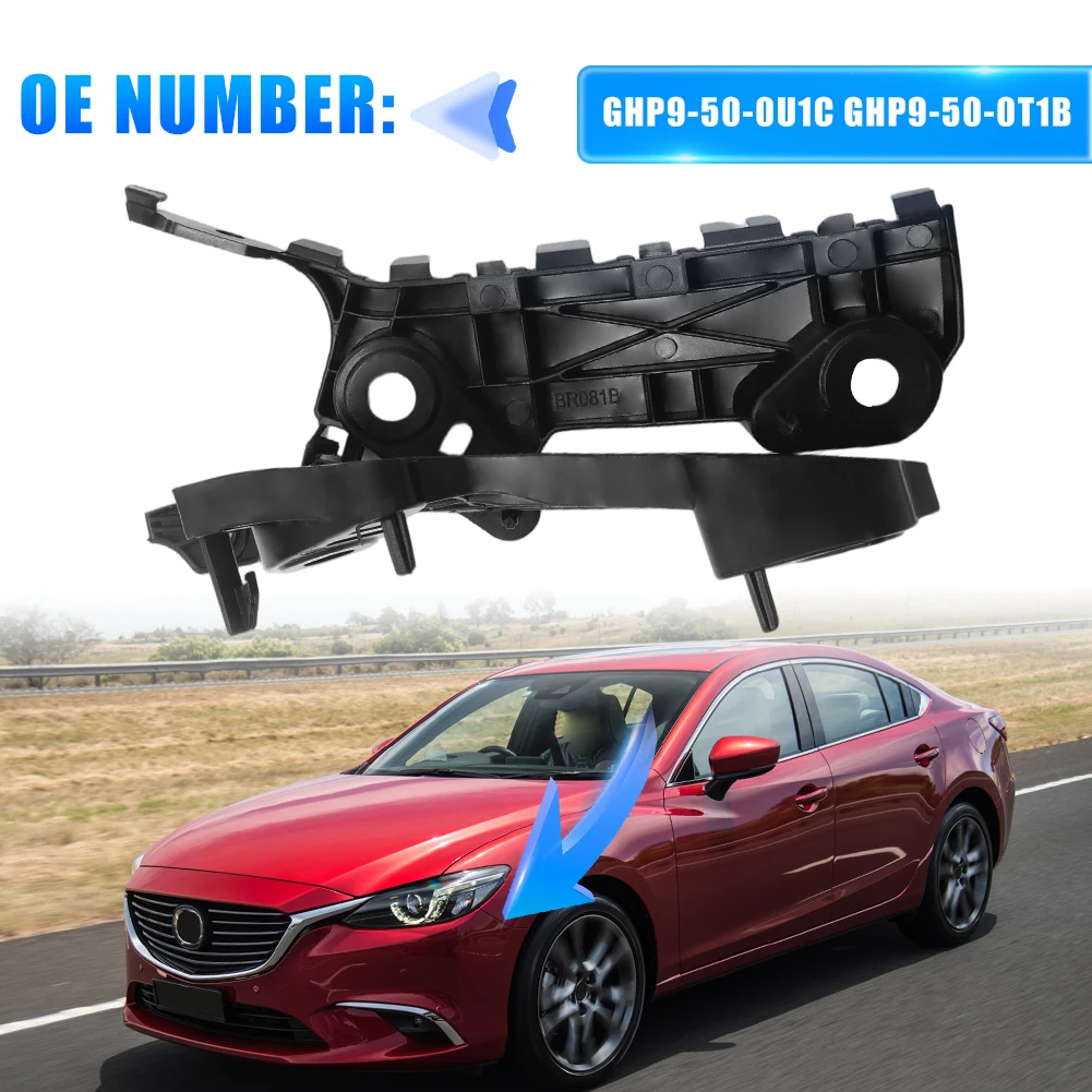 

Car Front Bumper Bracket, Front Bumper Buckle, Leaf Plate Fixing Bracket For 2014–2021 Mazda 6 Atenza GHP9-50-0U1C GHP9-50-0T1B