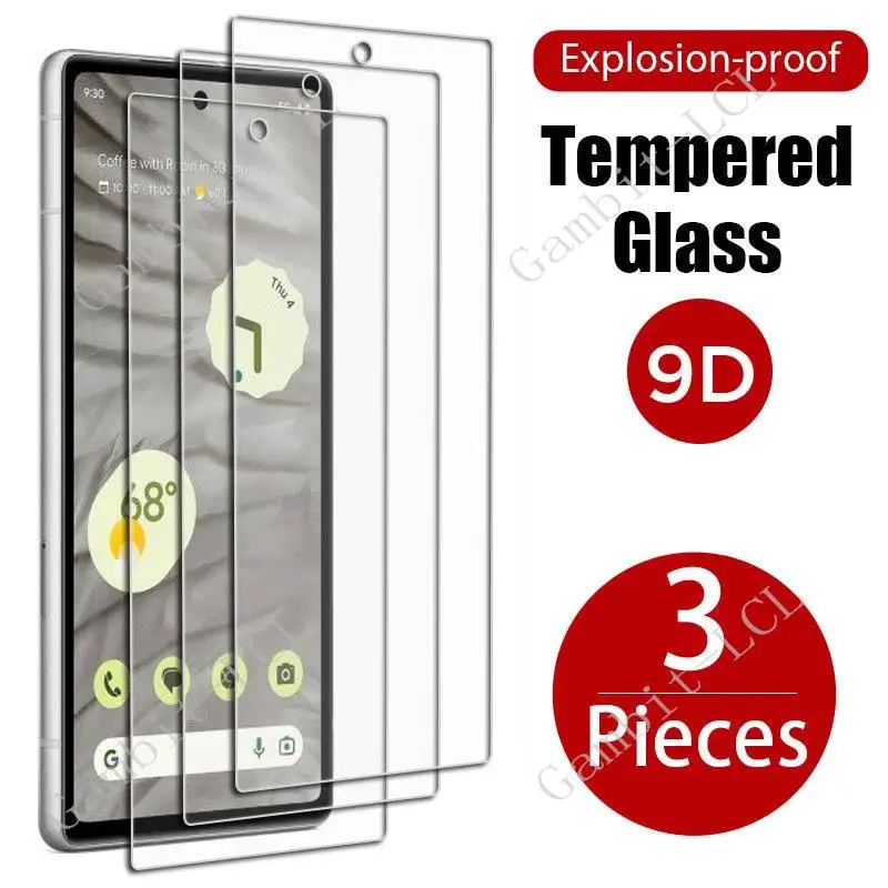 

3PCS For Google Pixel 7A Tempered Glass Protective ON 6A 7 6 Pixel7a Pixel6a Pixel7 Pixel6 Screen Protector Cover Film
