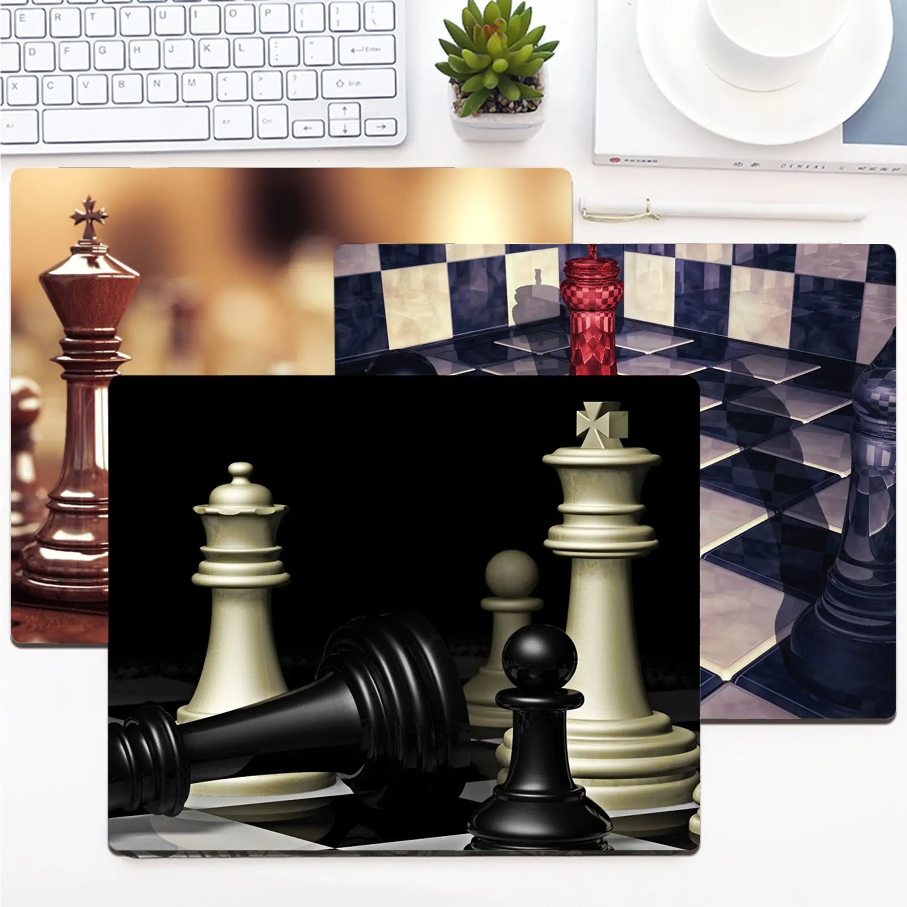 Chess 20x25cm Speed Version Game Computer Keyboard Office Table Mat Cheapest Cup Mats Deskpad Home Decor