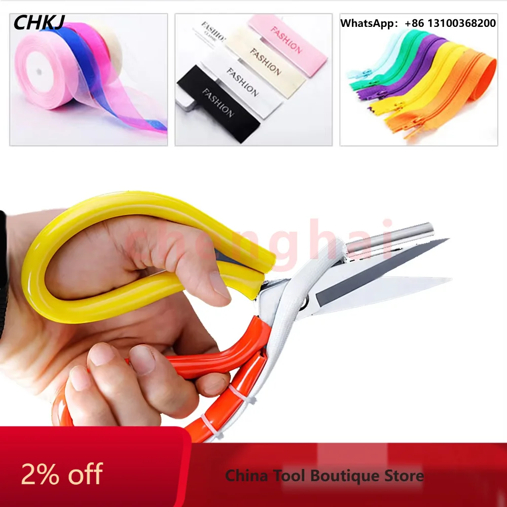 Electric Thermal Scissors Temperature-regulated Scissors for Ribbon Zippers Nylon Ropes Labels Trimming Tailor