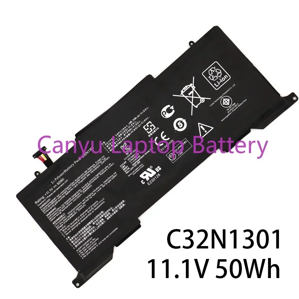 New C32N1301   50Wh 11.1V For ASUS ZENBOOK UX31LA-US51T C32N1301 UX31L Series 0B200-00510000 Laptop battery