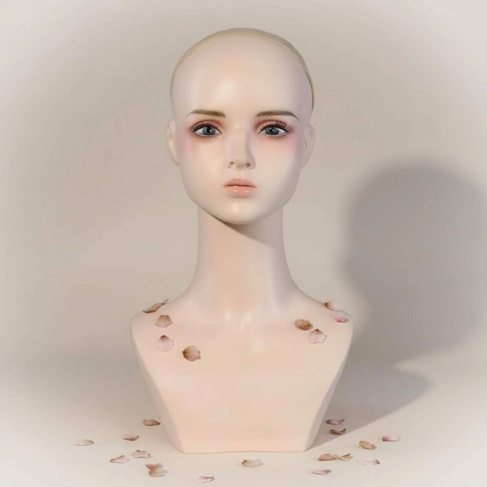 hairpiece-display-head-pvc-hairpiece-head-bust-synthetic-female-bust-molded-neckline-ear-holes-for-cosplayers