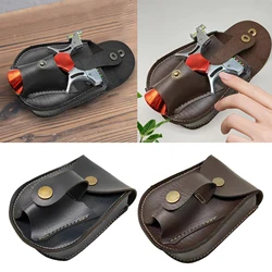 Professional Slingshot Bag Multifunctional Slingshot Carrying Case Can Store Steel Balls and Mud Balls Durable Leather Material