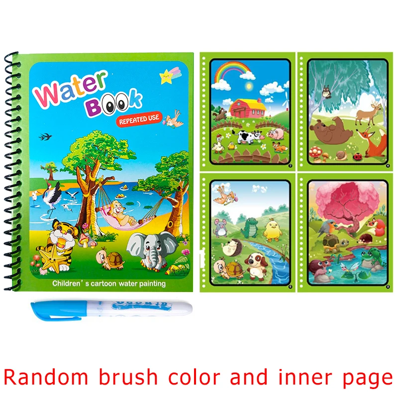 Générique Montessoris Free Water Coloring Book, Livre De Coloriage D