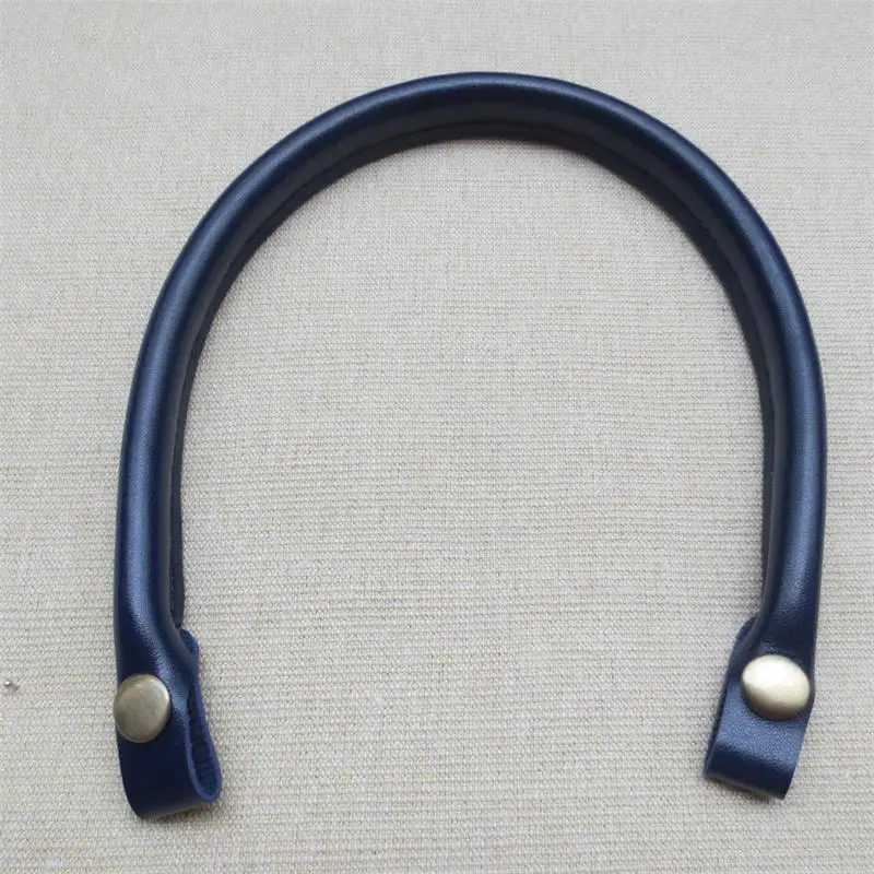 Alça de bolsa de substituição de couro pu, 1/2 peças, alça de bolsa feminina, bolsa de ombro, cinto, cor sólida, alças de fecho para acessórios de bolsas