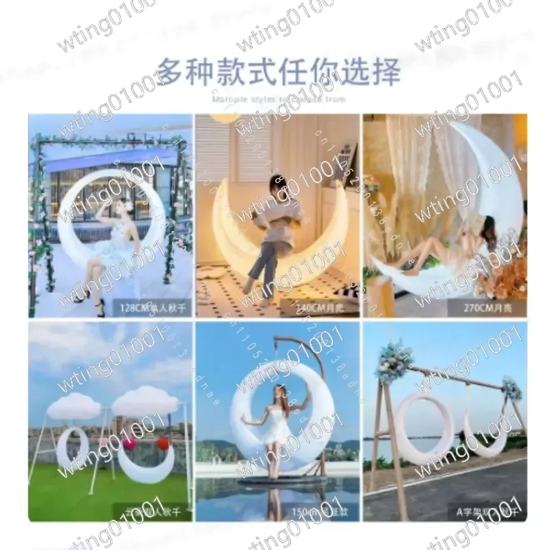 for Luminous Swing Courtyard Outdoor Clock in Rocking Chair Hanging Chair Solar Luminous