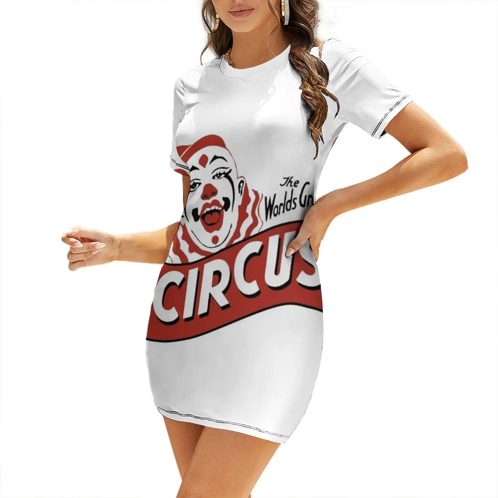 

World's Greatest Circus Short Sleeved Dress elegant chic wedding evening dresses Dress for girls