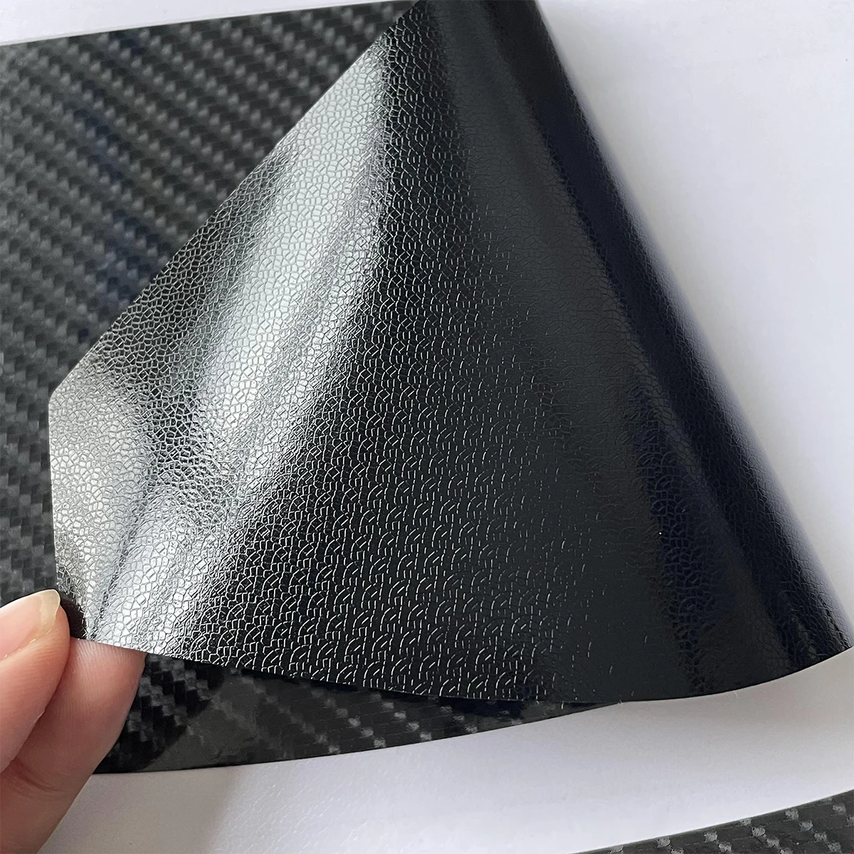 Para Haojie UHR150 pegatina protectora de fibra de carbono para motocicleta accesorios de calcomanías duraderos e impermeables