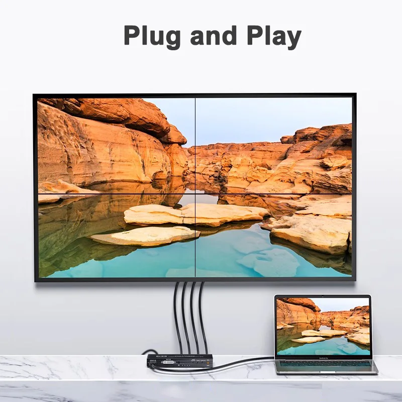 4K 2x2 HDMI Video Wall Controller 3x3 HDMI DVI Video Wall Processor 1X2 1X4 1X3 2x3 3x2 4X2 2 3 4 6 8 9 Multi Screen TV Splicer