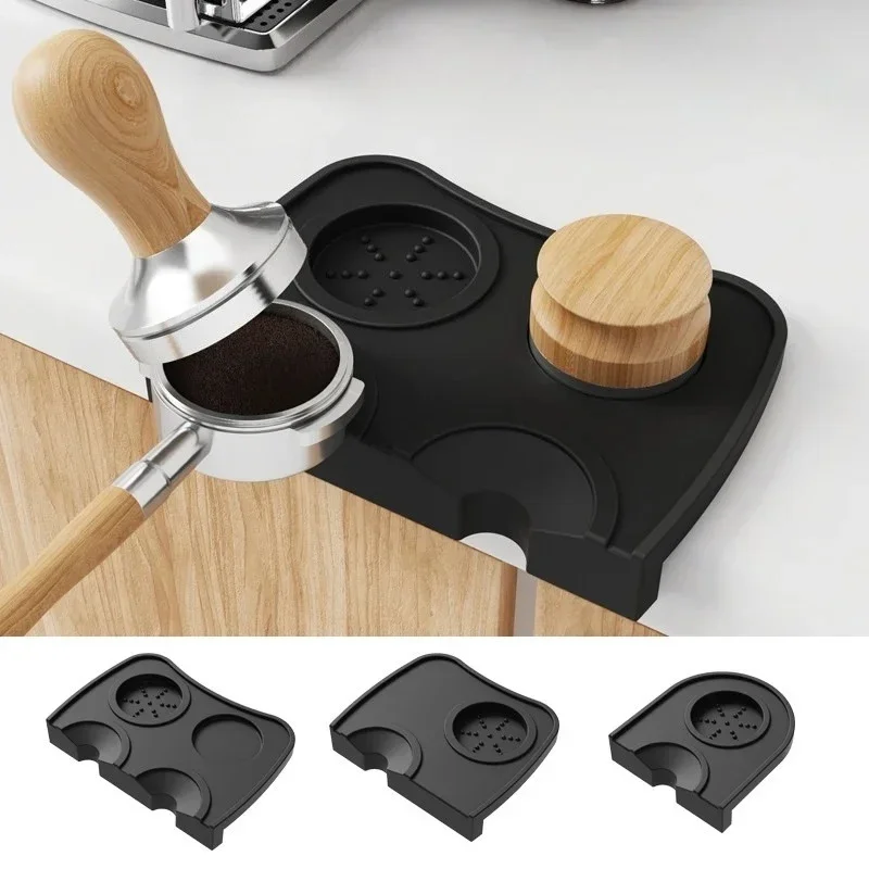 Food-Grade Silicone Non-Slip Coffee Tamping Mat, Espresso Tamper Station Pad for Home Barista Kitchen Counter Protection