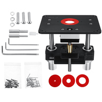 Wnew Woodworking Heavy Duty Router Lift with Aluminium Router Table Insert Plate Woodworking Tools