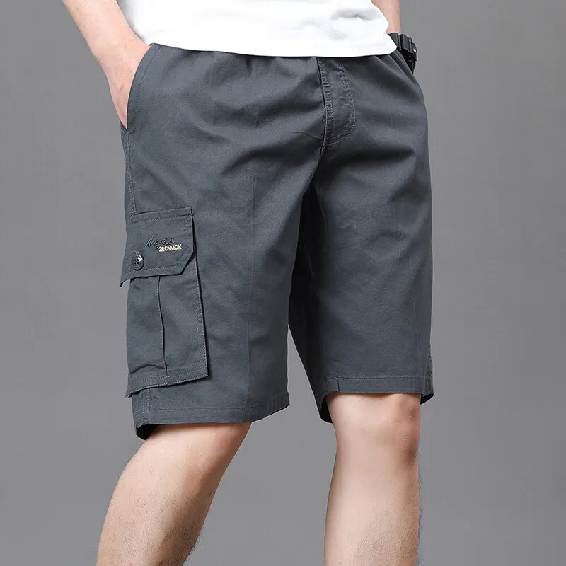 Mens Work Cargo Shorts Summer Casual Shorts Baggy Sports Gym Work Shorts 4XL Light Weight Cotton Sweat Knee Shorts - Image 5