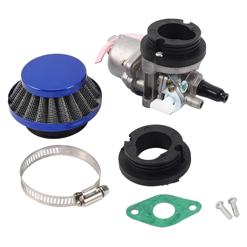 Carburetor Carb Carby + Air Filter + Stack For 2 Stroke 47Cc 49Cc Engine Parts Mini Moto Kids Atv Quad Dirt Pocket Bike Minimoto