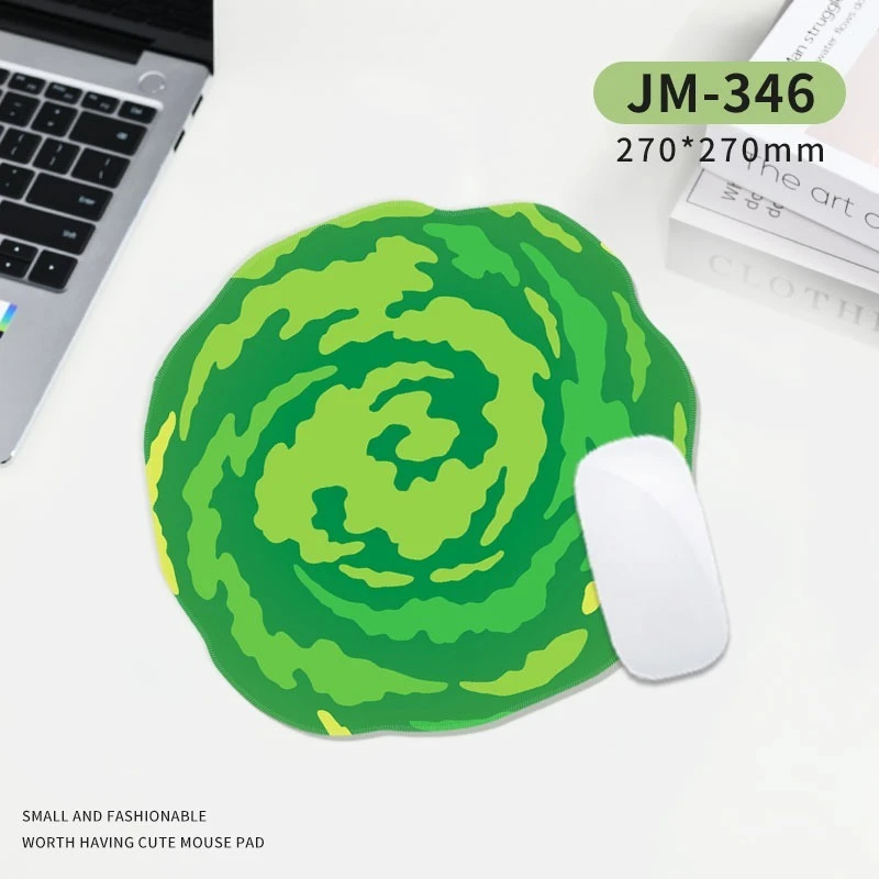 Anime Portal Rubber Mouse Pad, Alien Gaming Mouse Mat, Non-Slip Locking Edge Computer Desk Pad, HD Print Large Office Desk Mat.