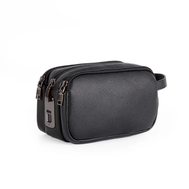 Clutch Bags Handbags for Men and Woman with Smart Fingerprint Unlock Anti-thef Wallets Envelope Bag Purse Business Male SAC view 6