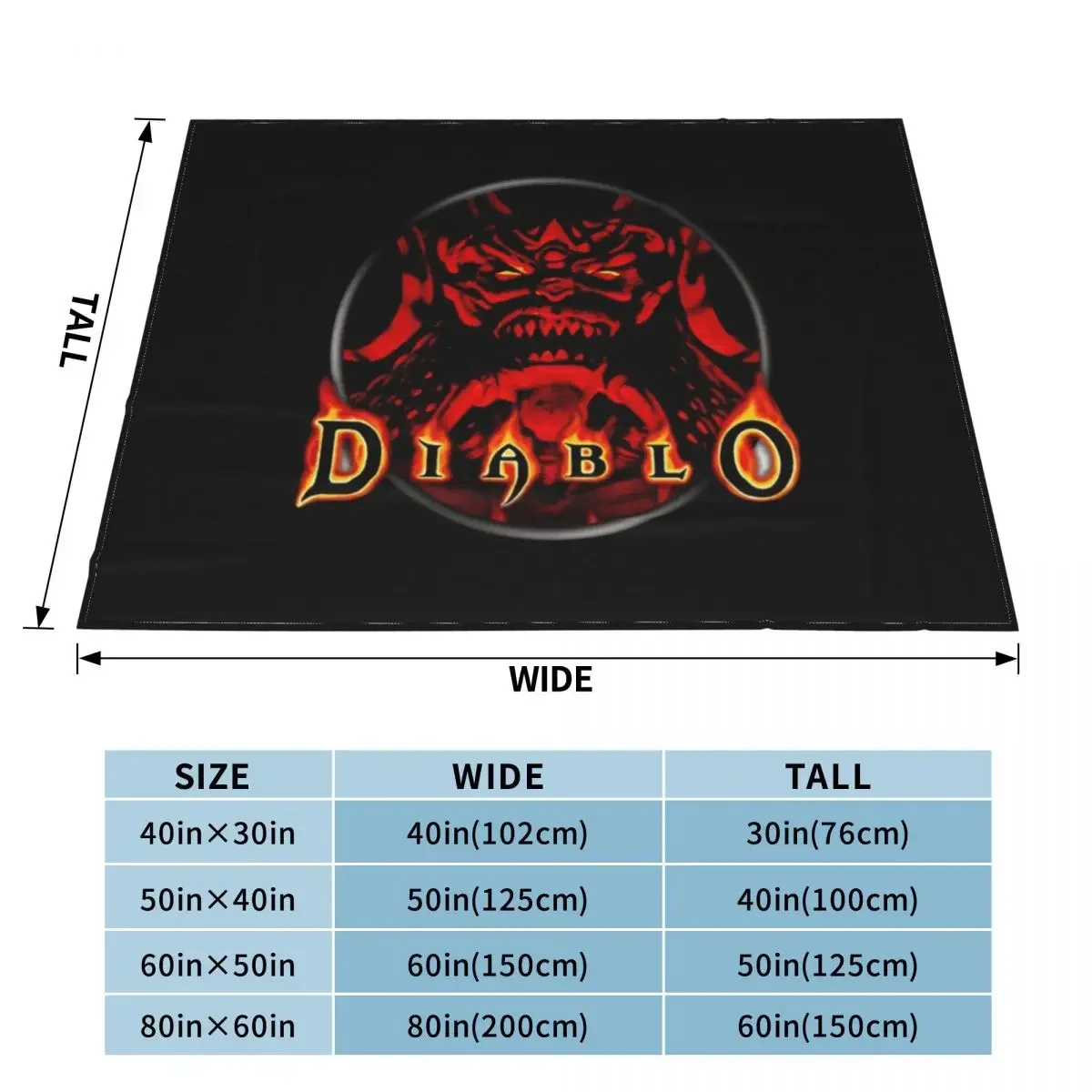 Diablo 4 Gameplay Throw Blanket Hairys anime decorative Nap Blankets