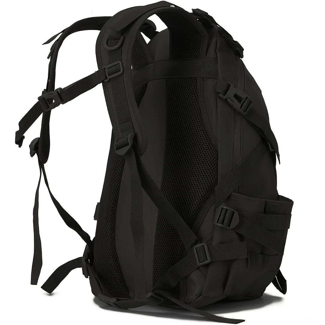 Męski plecak taktyczny, plecak fitness, plecak kempingowy i turystyczny, plecak z systemem MOLLE z paskami odblaskowymi