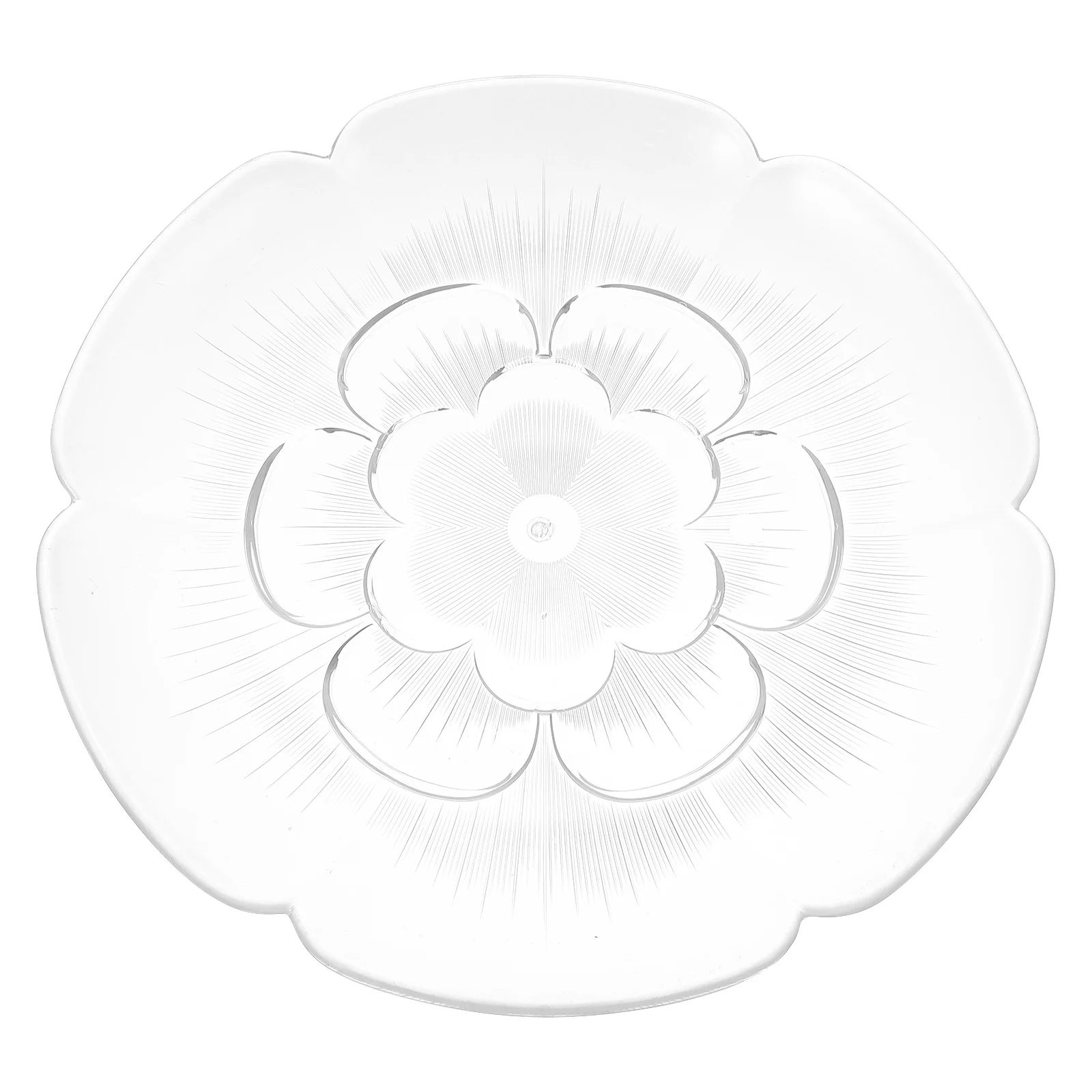 

Acrylic Transparent Fruit Plate Food Storage Tray Easy to Clean Portable Multi-Functional Home Hotel Restaurant Dessert