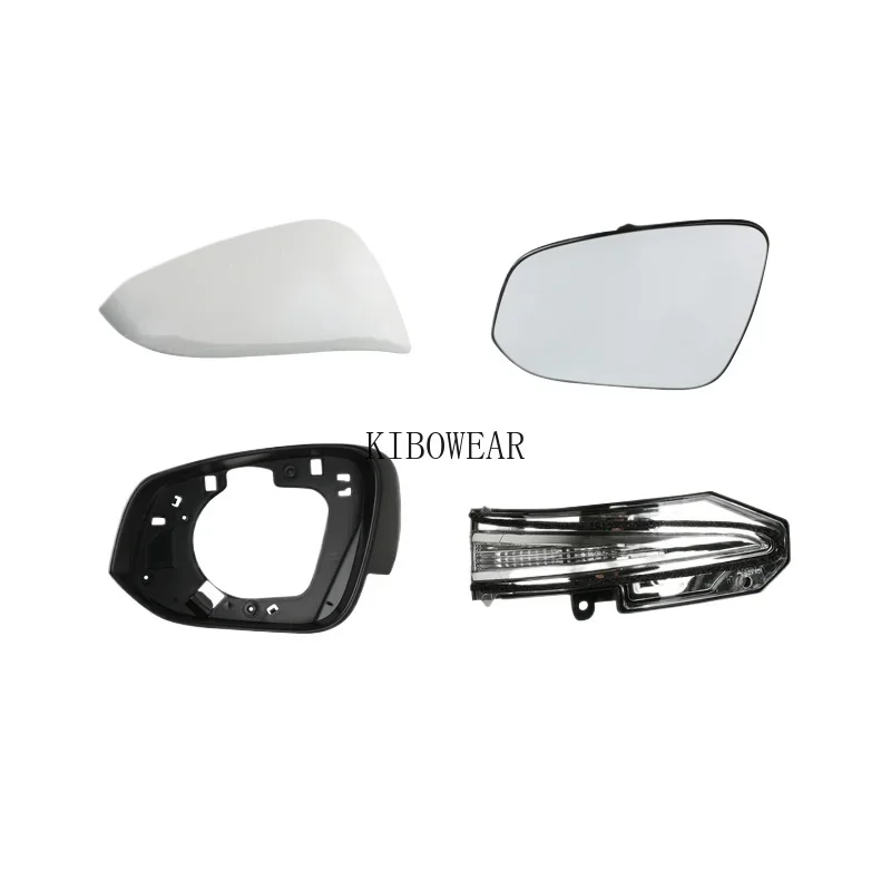 1pc Auto Side Mirror Cover Frame trim Glass Bottom for Toyota RAV4 2014-2019 holder housing part turn signal 2015 2016 2017